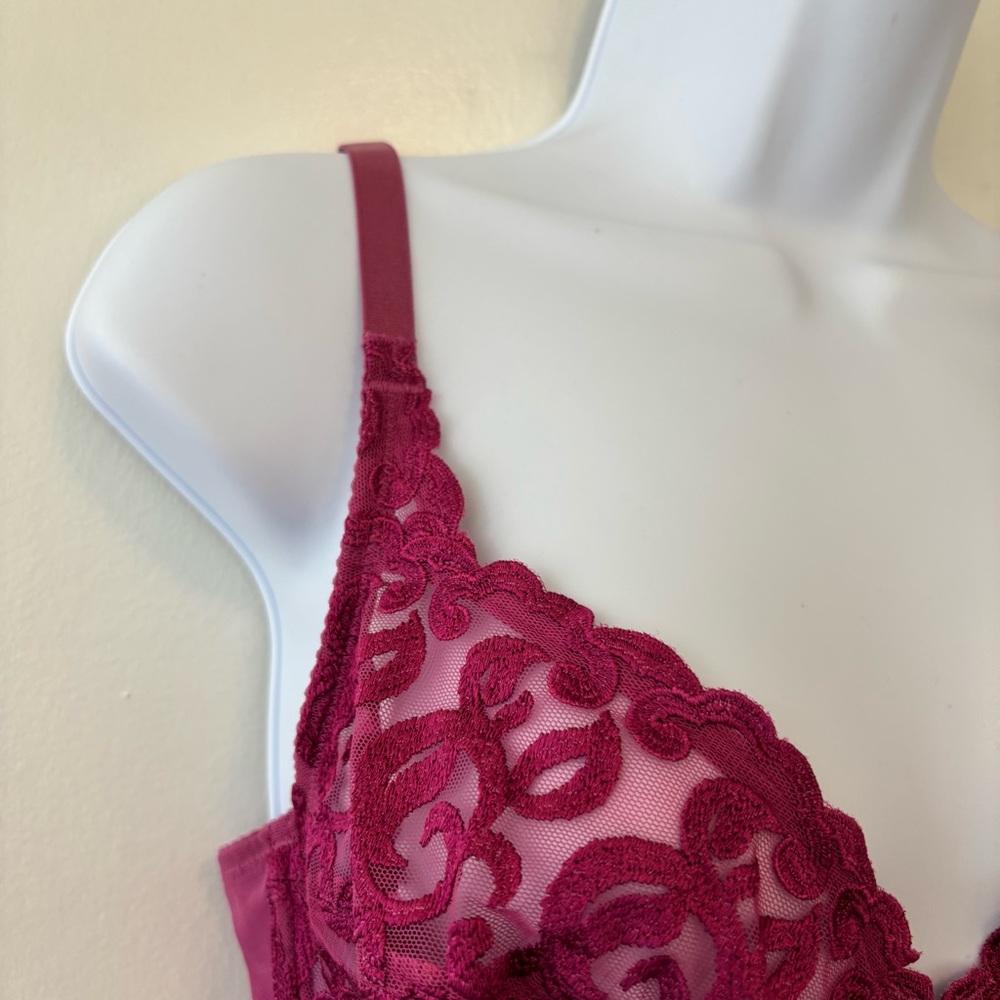 Wacoal Arabesque underwire bra 85199 pink size 38C - Picture 4 of 11